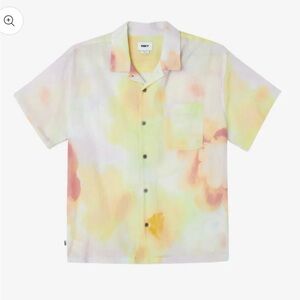 Obey Pastel Tie-Dye Button-Up Shirt